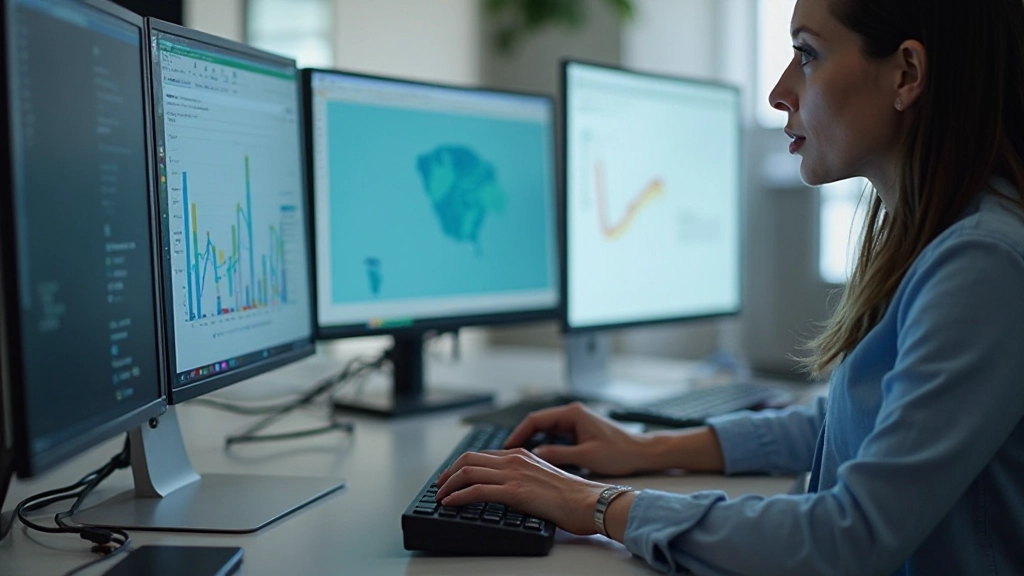 Laptop screen displaying statistical analysis and data interpretation report