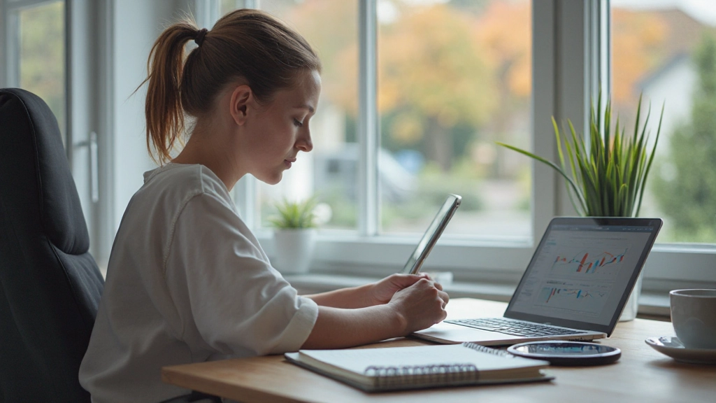 Online leerplatform interface met cursus materiaal op tablet